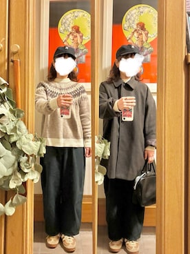 「INDIAN（インディアン）のアイテム」を使った、まっきさん（レディース・150cm）の冬コーディネート