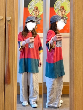 「Samansa Mos2（サマンサ モスモス）のアイテム（パンツ）」を使った、まっきさん（レディース・150cm）の春コーディネート