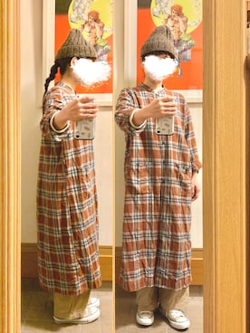 「PAR ICI（パーリッシィ）のアイテム（ワンピース/ドレス）」を使った、まっきさん（レディース・149cm）の秋コーディネート