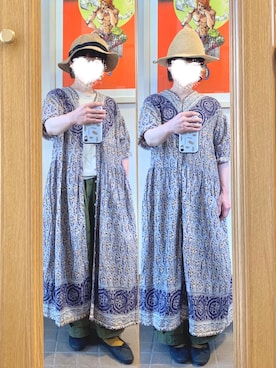 「CALINER（カリネ）のアイテム」を使った、まっきさん（レディース・149cm）の春コーディネート