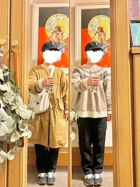 「Samansa Mos2（サマンサ モスモス）のアイテム（ジャケット/アウター）」を使った、まっきさん（レディース・150cm）の冬コーディネート