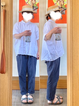 「ARCOPEDICO（アルコペディコ）のアイテム」を使った、まっきさん（レディース・149cm）の夏コーディネート