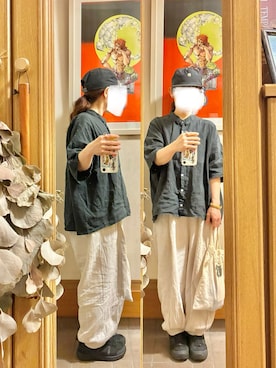 「SUN VALLEY（サンバレー）のアイテム」を使った、まっきさん（レディース・150cm）の夏コーディネート