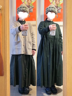 「SO（エスオー）のアイテム（ワンピース/ドレス）」を使った、まっきさん（レディース・149cm）の冬コーディネート
