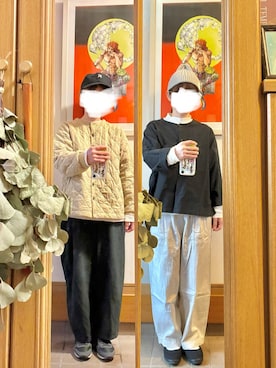 「しまむら（シマムラ）のアイテム（帽子）」を使った、まっきさん（レディース・150cm）の冬コーディネート