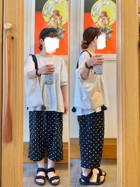 「SUN VALLEY（サンバレー）のアイテム」を使った、まっきさん（レディース・150cm）の夏コーディネート