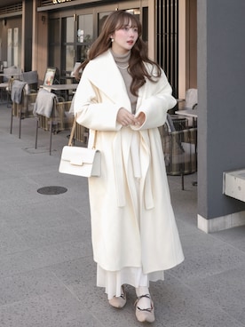 白濱楓雅 ( ふぅ )🍨さん（レディース・158cm）の冬コーディネート