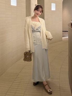 「アイテム（アンサンブル）」を使った、白濱楓雅 ( ふぅ )🍨さん（レディース・158cm）の秋コーディネート