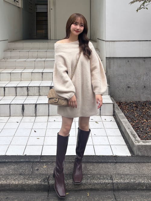 SNIDEL（スナイデル）の「ラクーンミニニットワンピース