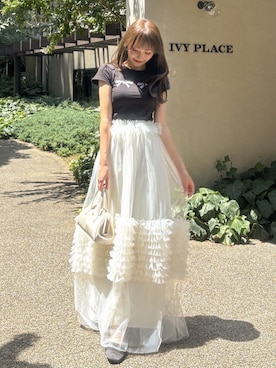 「H&M（エイチ・アンド・エム）のアイテム」を使った、白濱楓雅 ( ふぅ )🍨さん（レディース・158cm）の夏コーディネート
