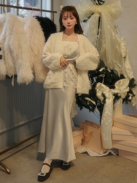 「アイテム（アンサンブル）」を使った、白濱楓雅 ( ふぅ )🍨さん（レディース・158cm）の冬コーディネート