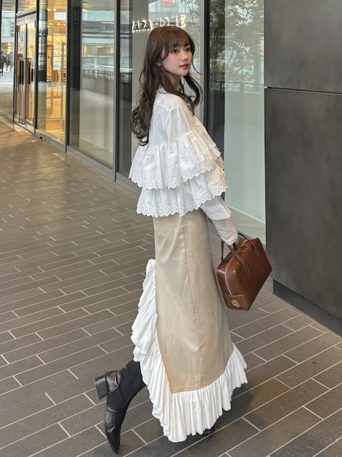 AMAIL（アマイル）の「Cotton furi skirt（スカート）」 - WEAR