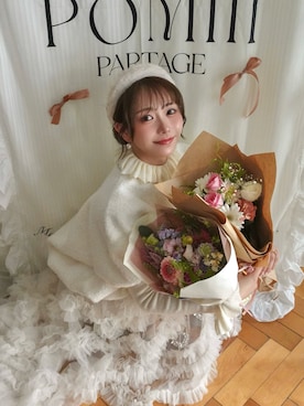 「アイテム（カチューシャ）」を使った、白濱楓雅 ( ふぅ )🍨さん（レディース・158cm）の秋コーディネート