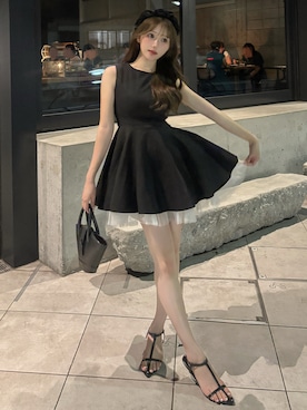 「アイテム（サンダル）」を使った、白濱楓雅 ( ふぅ )🍨さん（レディース・158cm・20代）の夏コーディネート