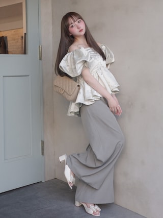 「maison-vincent(メゾンヴァンサン)の《WEB限定追加》Maison Vincent/メゾンヴァンサン チェーンバッグ 14(ショルダーバッグ)」を使った、白濱楓雅🐚 fuchan_2003さん(レディース・158cm)の夏コーディネート