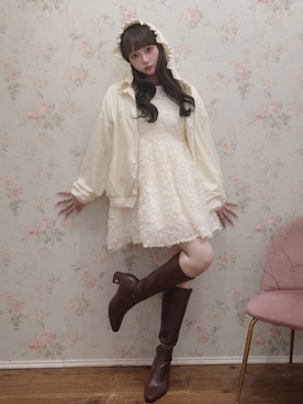 「ミニワンピ」｜白濱楓雅🐚 fuchan_2003さん（レディース・158cm）の秋コーディネート