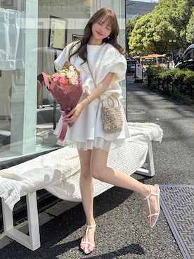 「アイテム（ワンピース/ドレス）」を使った、白濱楓雅 ( ふぅ )🍨さん（骨格ストレート・レディース・158cm）の秋コーディネート