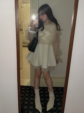 「CHANEL（シャネル）のアイテム（バッグ）」を使った、白濱楓雅🐚 fuchan_2003さん（レディース・158cm）の春コーディネート