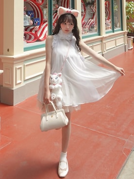 「夏」｜白濱楓雅 ( ふぅ )🍨さん（骨格ストレート・レディース・158cm）の夏コーディネート