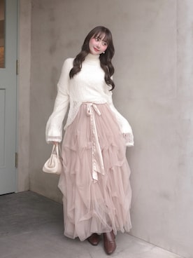 「ピンク」｜白濱楓雅🐚 fuchan_2003さん（レディース・158cm）の秋コーディネート