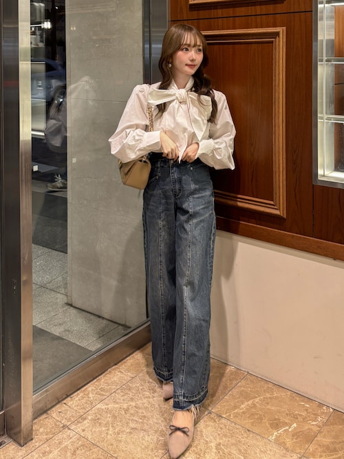 SNIDEL 24AW デザインワイドデニム　インディゴ SNIDEL（スナイデル）の「デザインワイドデニム（デニムパンツ）」 - WEAR