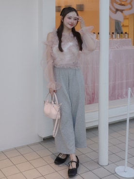 白濱楓雅🐚 fuchan_2003さん（レディース・158cm）の春コーディネート