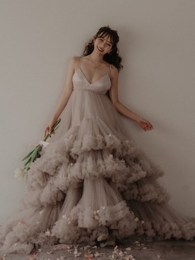 「アイテム（バレッタ/ヘアクリップ）」を使った、白濱楓雅 ( ふぅ )🍨さん（レディース・158cm）の秋コーディネート