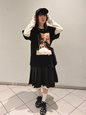 「アイテム（スニーカー、その他）」を使った、ami♡さん（レディース・154cm）の秋コーディネート