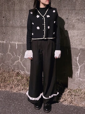 「idem（イデム）のアイテム」を使った、amiさん（レディース・154cm）の冬コーディネート