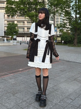 Ribbon noir 2way プリーツメロウハーネスを使った人気ファッション
