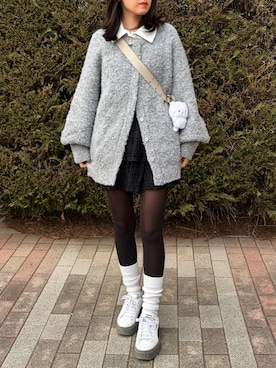 「idem（イデム）のアイテム」を使った、amiさん（レディース・154cm）の冬コーディネート