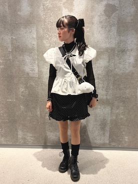「idem（イデム）のアイテム（トップス）」を使った、ami♡さん（レディース・154cm）の秋コーディネート