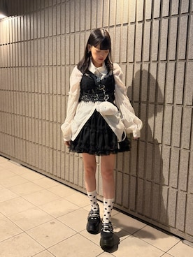 「Burner（バーナー）のアイテム」を使った、ami♡さん（レディース・154cm）の秋コーディネート