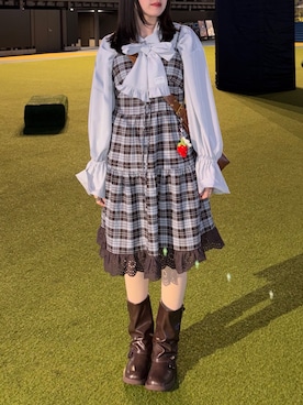 「idem（イデム）のアイテム」を使った、amiさん（レディース・154cm）の冬コーディネート