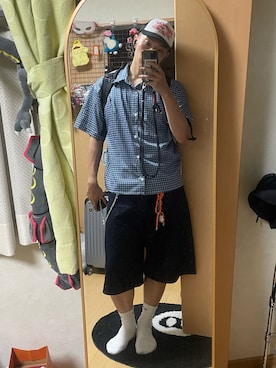 「NIKE（ナイキ）のアイテム」を使った、Jongmin Leeさん（メンズ・180cm）の夏コーディネート