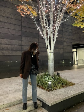 「Marc by Marc Jacobs（マークバイマークジェイコブス）のアイテム（ネックレス）」を使った、Harさん（レディース・161cm）の秋コーディネート