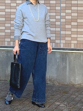 「ゴーシュ（ゴーシュ）のアイテム」を使った、enonoさん（レディース・157cm）の秋コーディネート