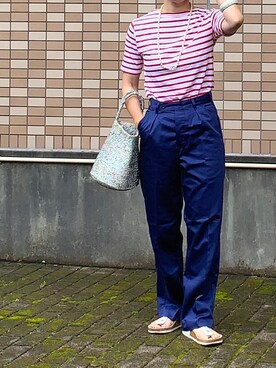 enonoさん（レディース・157cm）の夏コーディネート