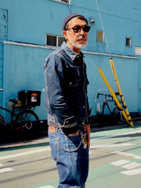 「アイテム（財布）」を使った、YosaKuginoさん（メンズ・176cm）の春コーディネート