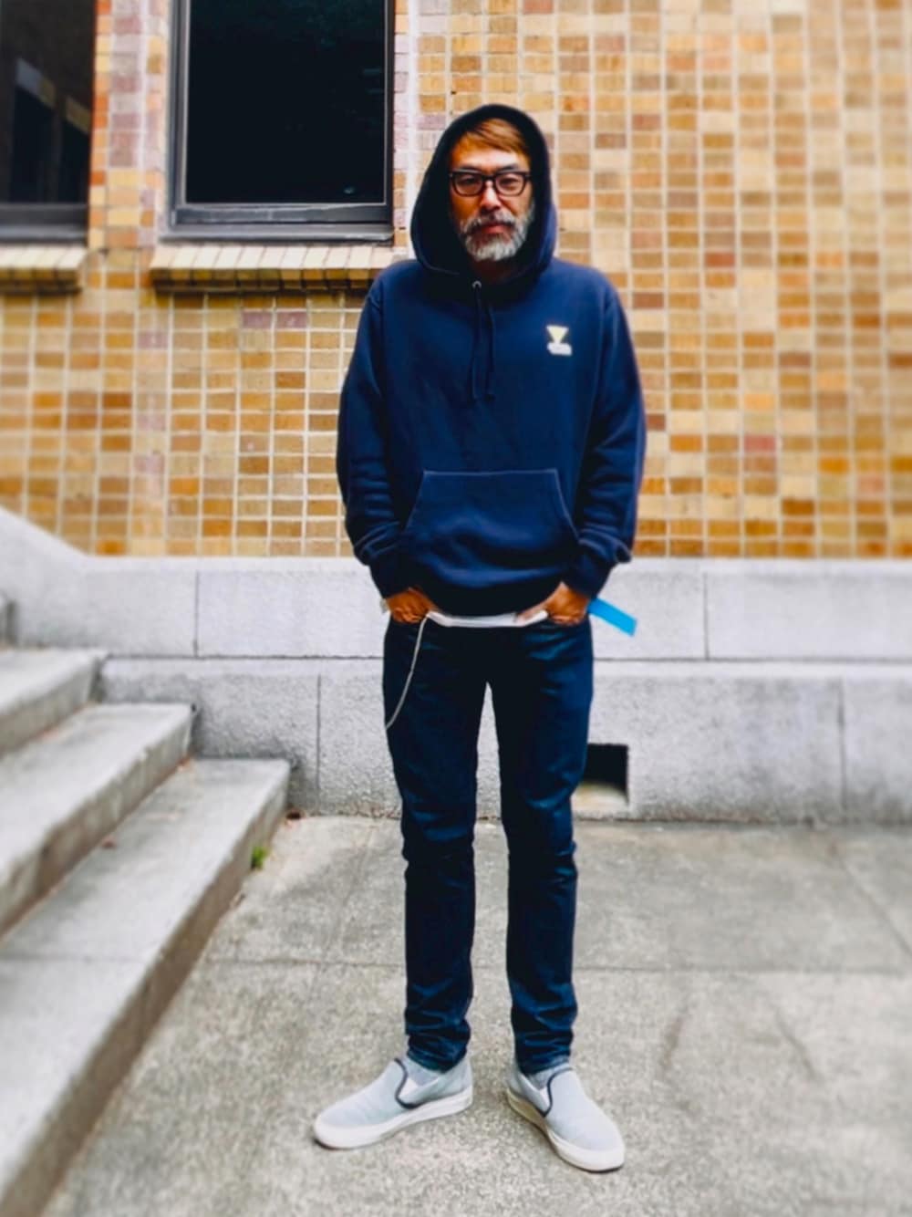 Maison Kitsune（メゾンキツネ）の「TRIANGLE FOX PATCH RELAXED