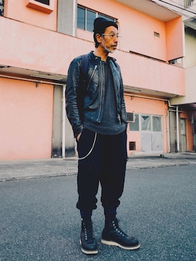 「RED WING（レッドウィング）のアイテム」を使った、YosaKuginoさん（メンズ・176cm）の春コーディネート