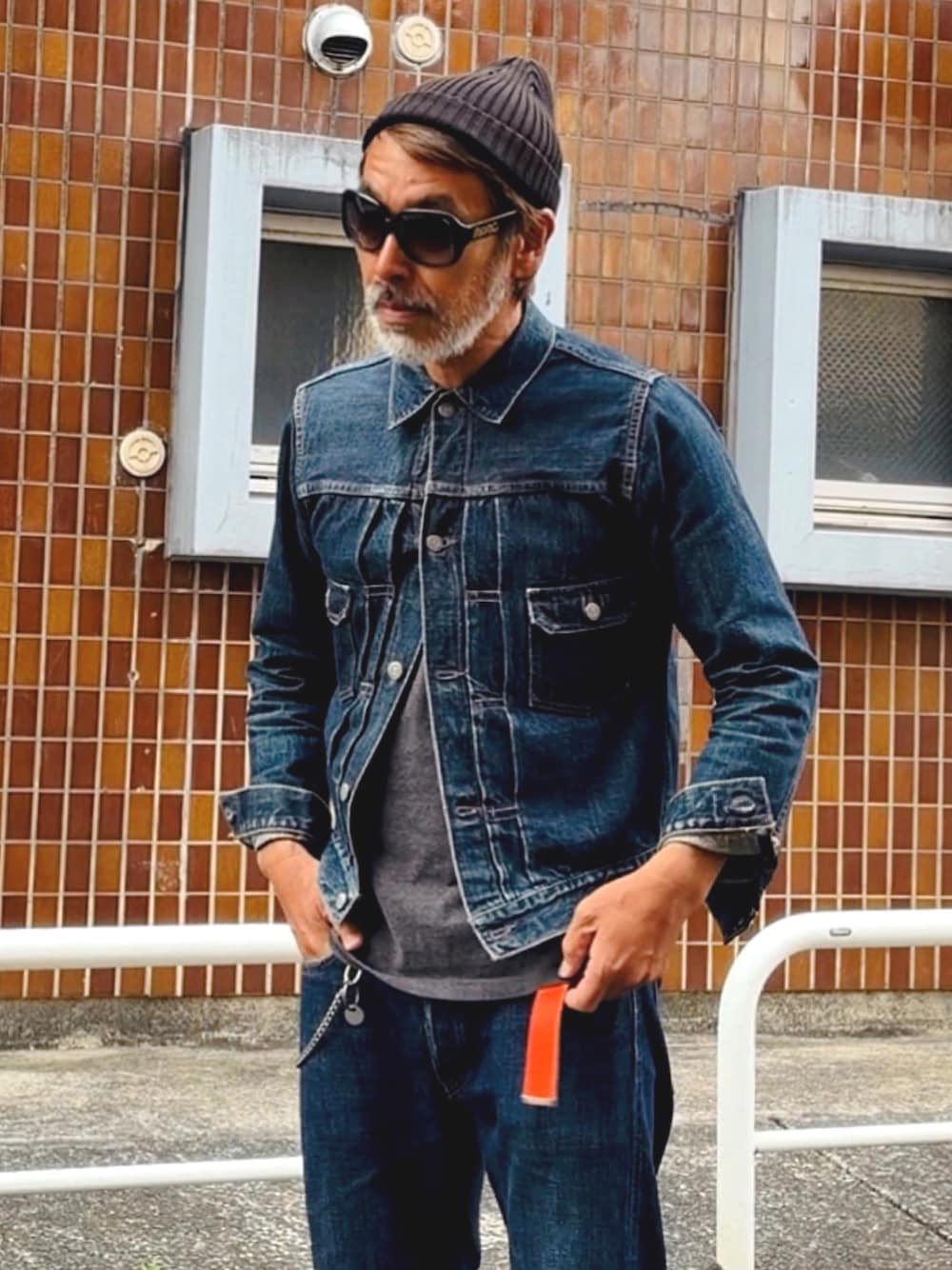 RRL（ダブル アール エル）の「コンチョ レザー チェーン ウォレット