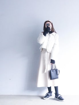 「アイテム（ブルゾン）」を使った、つるさん（レディース・160cm）の冬コーディネート