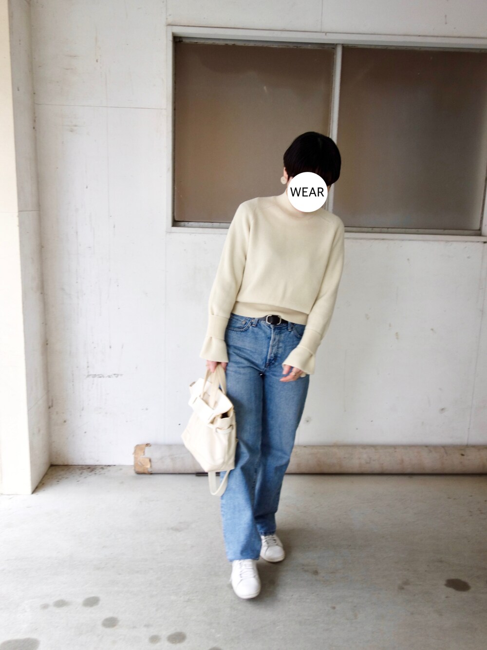 ☆未使用＜PHEENY＞スリットハイネックニットプルオーバー PHEENY（フィーニー）の「＜PHEENY＞スリットハイネックニット