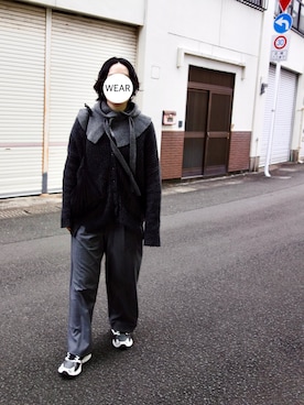 「AMOMENTO（アモーメント）のアイテム」を使った、srinさん（レディース・164cm）の冬コーディネート