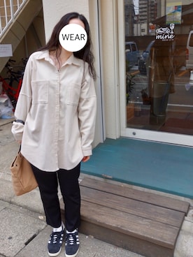 「NANING9（ナンニング）のアイテム」を使った、srinさん（レディース・163cm）の冬コーディネート