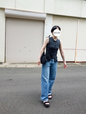 「アイテム（ボディバッグ/ウエストポーチ）」を使った、srinさん（レディース・164cm）の夏コーディネート