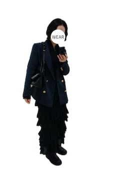 「AMOMENTO（アモーメント）のアイテム」を使った、srinさん（レディース・164cm）の冬コーディネート