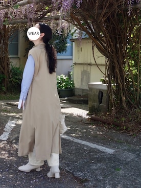 「Cabas （キャバ）のアイテム」を使った、srinさん（レディース・163cm）の春コーディネート