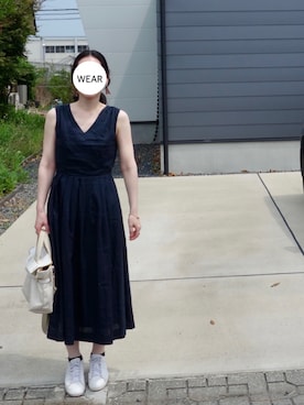 「アイテム（リング、ホワイト系）」を使った、srinさん（レディース・163cm）の夏コーディネート